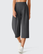 G4Free - ShiftReady Elastic Waist Wide Leg Capri Pants 18'' -GF26J897C007F-XS