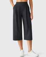 G4Free - ShiftReady Elastic Waist Wide Leg Capri Pants 18'' -GF26J897C007F-XS-GF26J897C007A-S-GF26J897C007B-M-GF26J897C007C-L-GF26J897C007D-XL