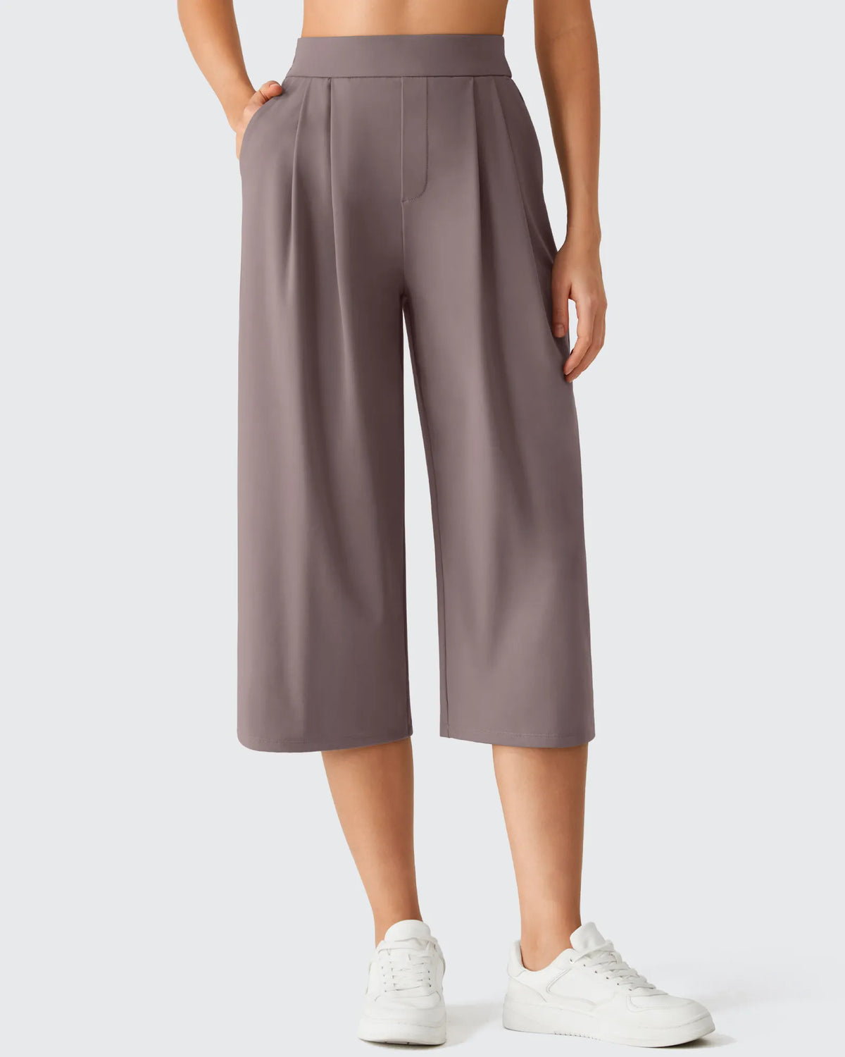 G4Free - ShiftReady Elastic Waist Wide Leg Capri Pants 18'' -GF26J897C007F-XS-GF26J897C007A-S-GF26J897C007B-M-GF26J897C007C-L-GF26J897C007D-XL