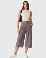 G4Free - ShiftReady Elastic Waist Wide Leg Capri Pants 18'' -GF26J897C007F-XS-GF26J897C007A-S-GF26J897C007B-M-GF26J897C007C-L-GF26J897C007D-XL