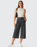 G4Free - ShiftReady Elastic Waist Wide Leg Capri Pants 18'' -GF26J897C007F-XS-GF26J897C007A-S-GF26J897C007B-M-GF26J897C007C-L-GF26J897C007D-XL