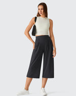 G4Free - ShiftReady Elastic Waist Wide Leg Capri Pants 18'' -GF26J897C007F-XS-GF26J897C007A-S-GF26J897C007B-M-GF26J897C007C-L-GF26J897C007D-XL