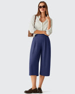 G4Free - ShiftReady Elastic Waist Wide Leg Capri Pants 18'' -GF26J897C007F-XS-GF26J897C007A-S-GF26J897C007B-M-GF26J897C007C-L-GF26J897C007D-XL