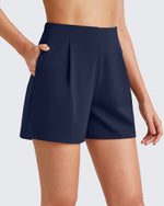 G4Free - ShiftReady High-Rise Pleated Work Shorts 5'' -GF25E395BA-S