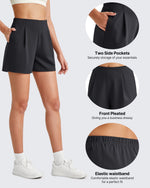 G4Free - ShiftReady High-Rise Pleated Work Shorts 5'' -GF25E395FA-S-GF25E395FB-M-GF25E395FC-L-GF25E395FD-XL-GF25E395FE-XXL