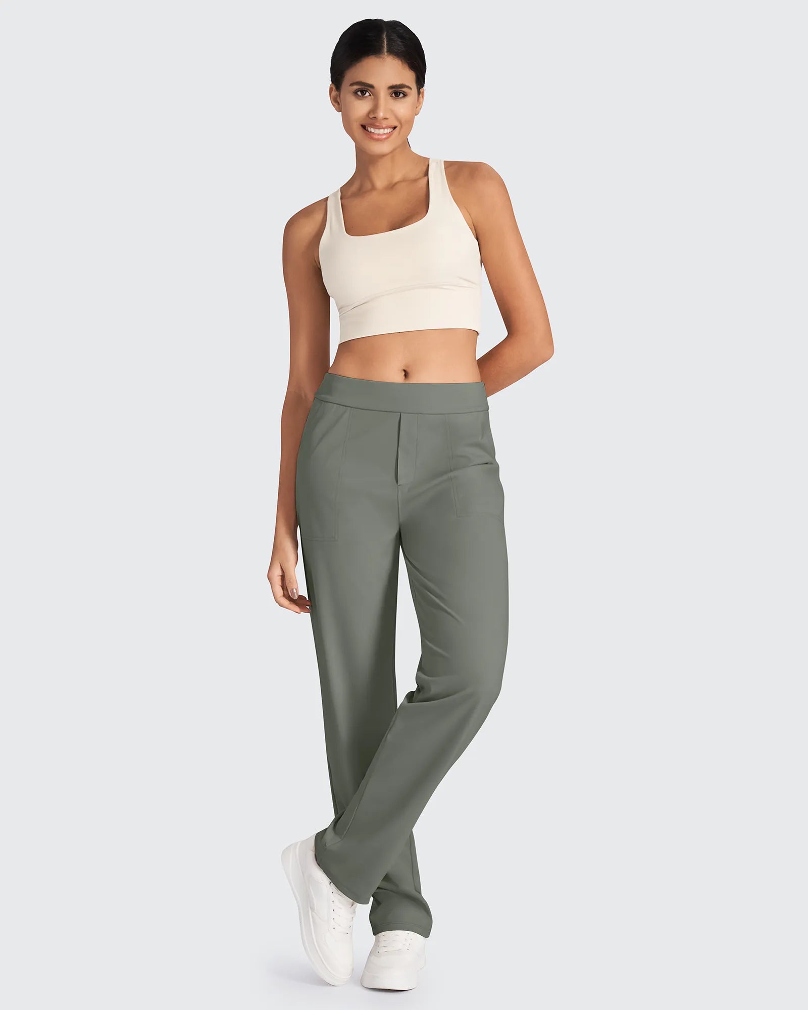 HighWaist Straight Work Pants with Pockets Tailored Office Trousers Dark blue / XS / Tall (32) HighWaist Straight Work Pants with Pockets Tailored Office Trousers Dark blue / XS / Tall (32)