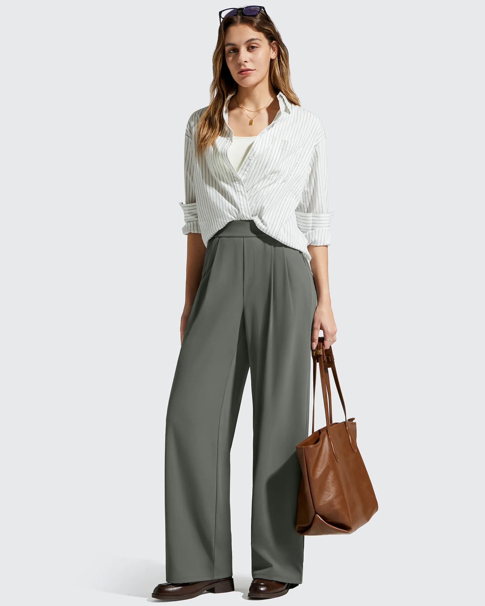 G4Free - ShiftReady High Waisted Dressy Casual Trousers -GF25J513AA-S-GF25J514AA-S-GF25J515AA-S-GF25J513AB-M-GF25J514AB-M