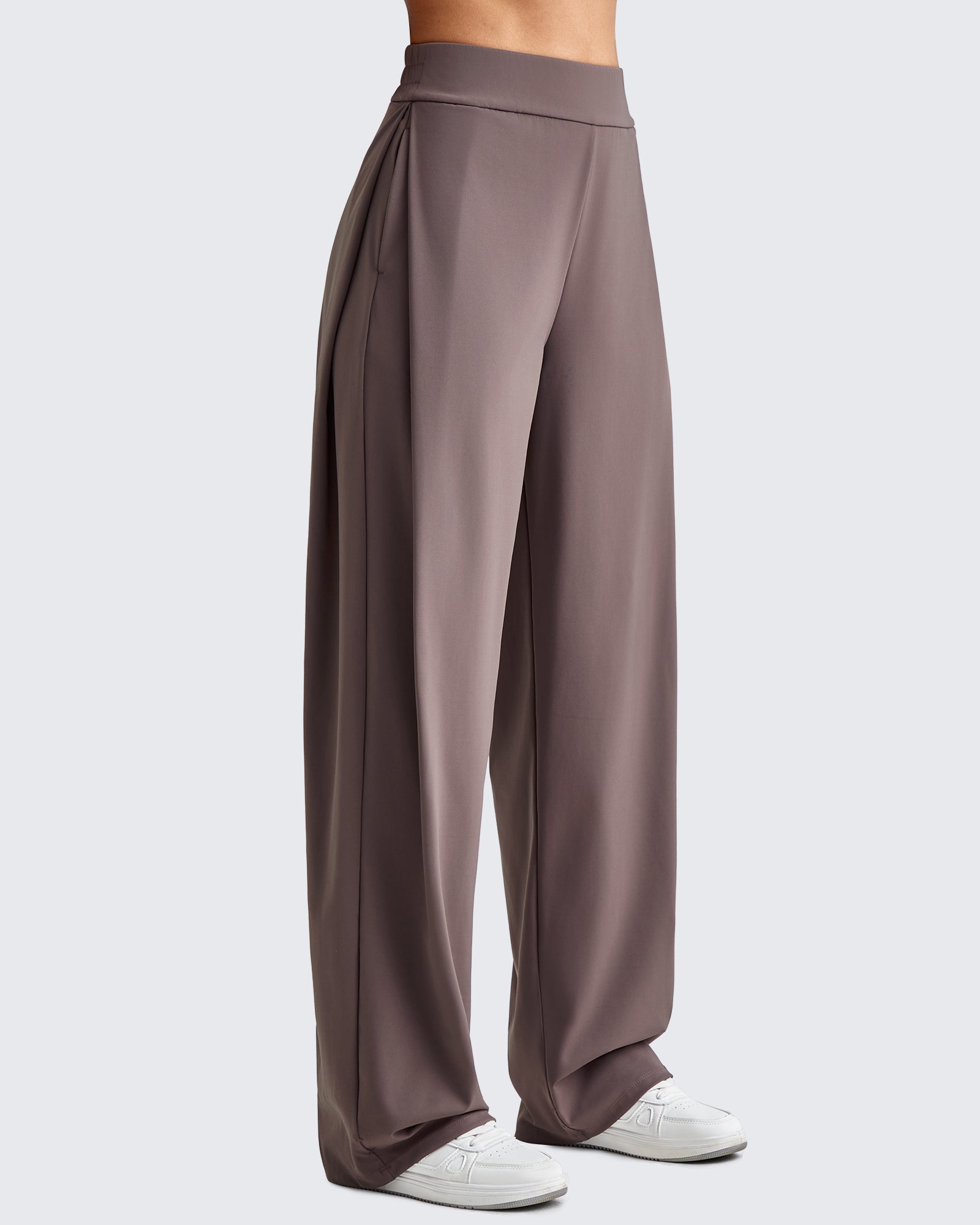 High-Waist Wide Leg Dress Pants – G4Free Business Casual Women Black / M / Petite (27)