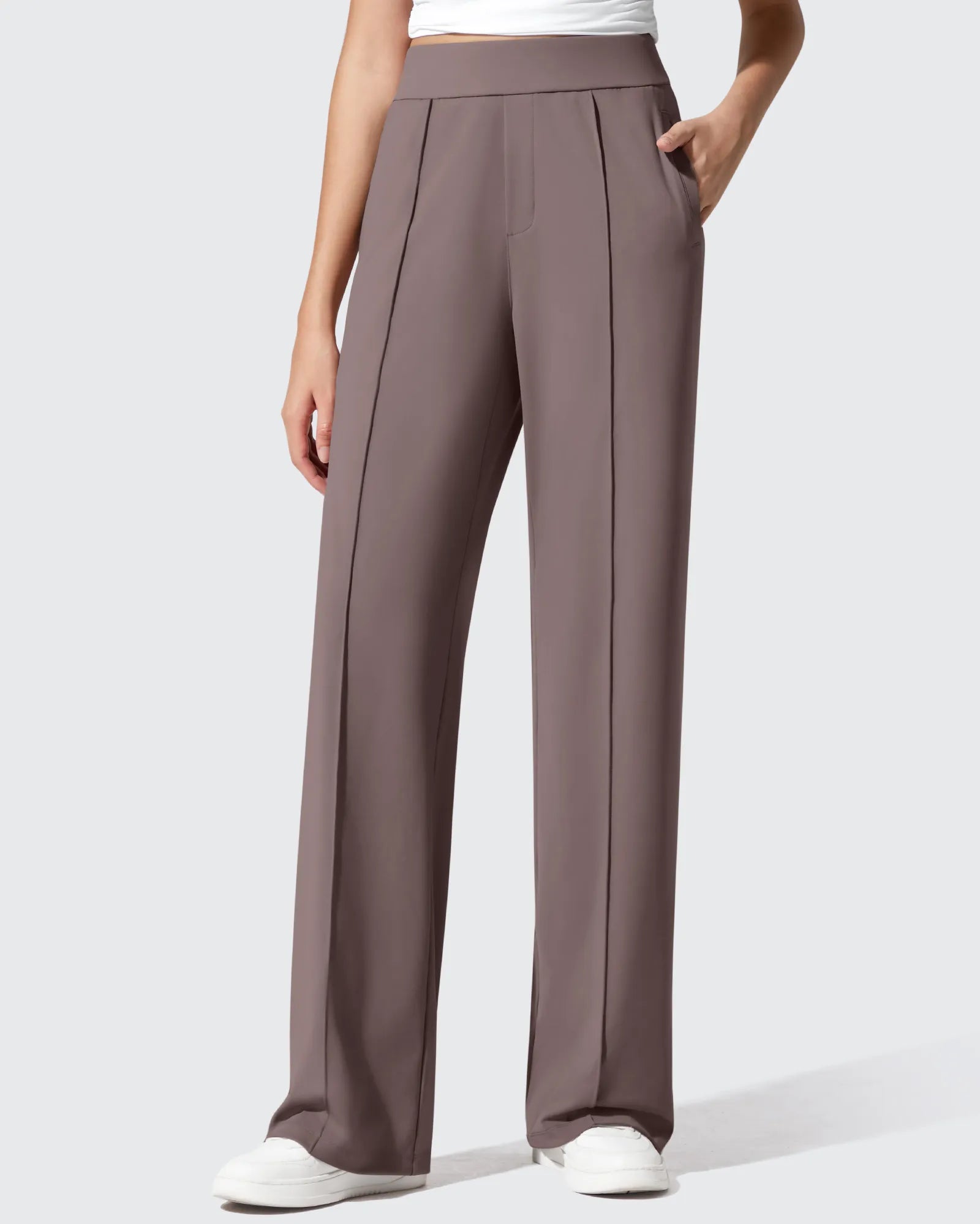 パンツ gimic mode wide trousers slacks Women's Yoga Dress Pants - Wide Leg Work Yoga Trousers | G4F