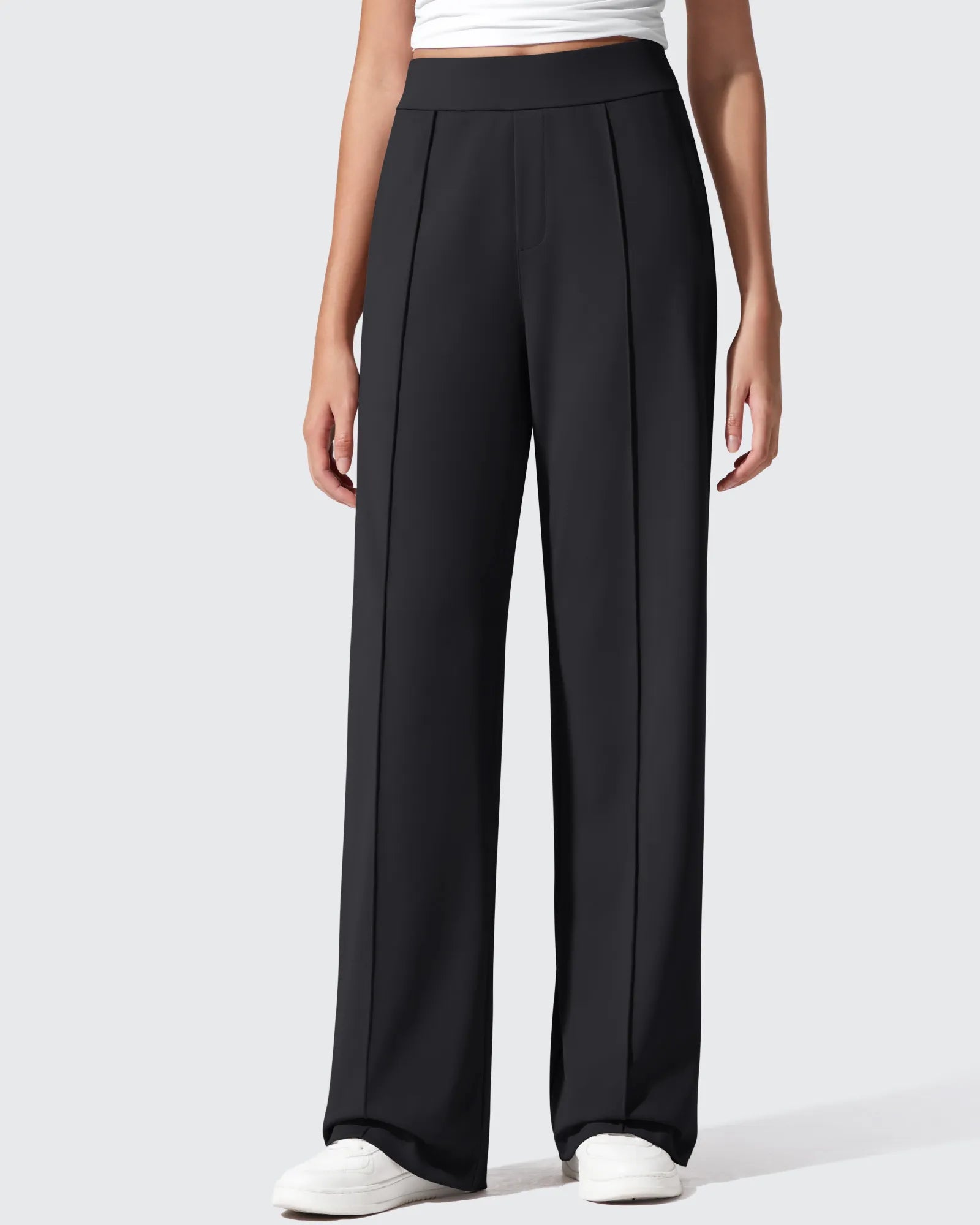 Women's Yoga Dress Pants - Wide Leg Work Yoga Trousers | G4Free