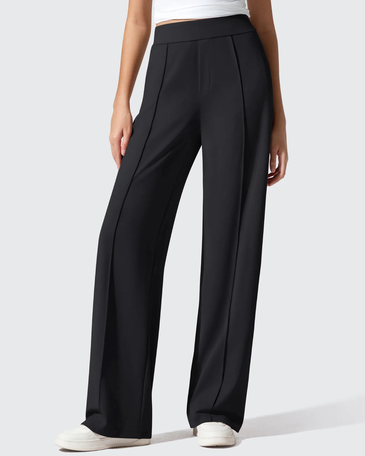 G4Free - ShiftReady Pockets Elastic Band Wide Leg Work Pants -GF25J691AA-S-GF25J692AA-S-GF25J693AA-S-GF25J691AB-M-GF25J692AB-M