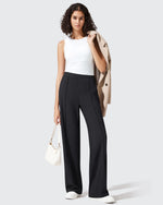 G4Free - ShiftReady Pockets Elastic Band Wide Leg Work Pants -GF25J691AA-S-GF25J692AA-S-GF25J693AA-S-GF25J691AB-M-GF25J692AB-M