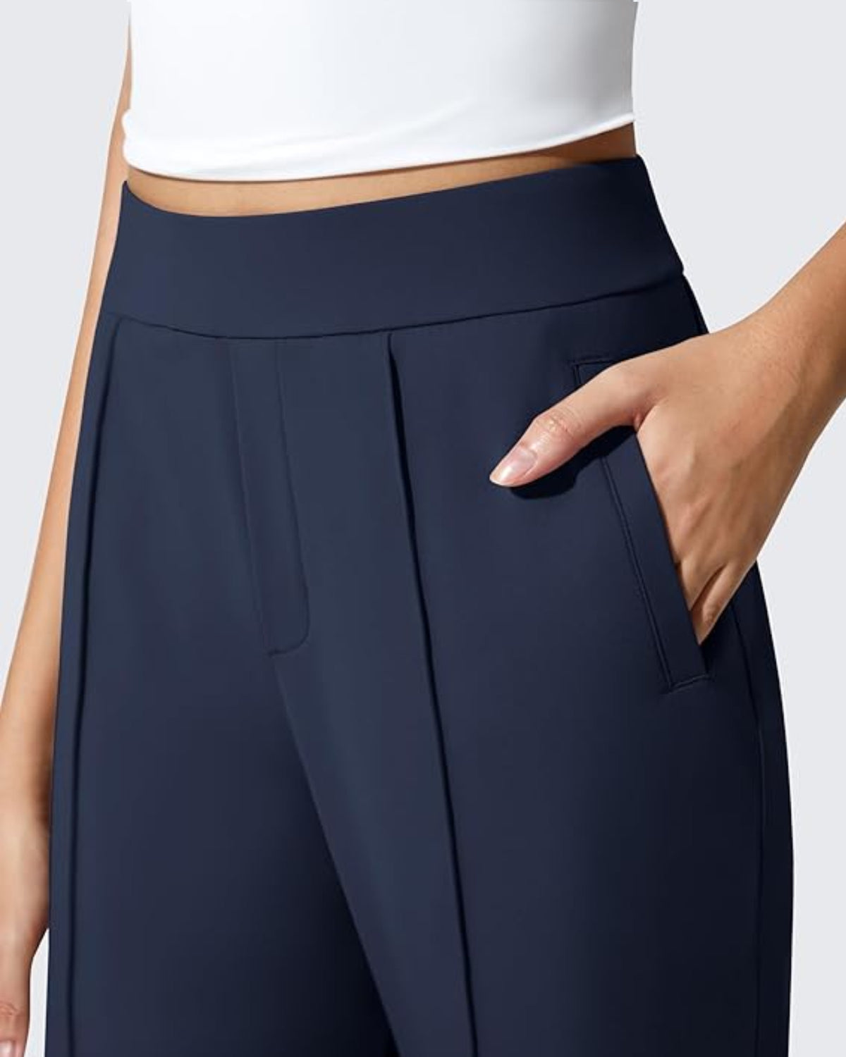 G4Free - ShiftReady Pockets Elastic Band Wide Leg Work Pants -GF25J691AA-S-GF25J692AA-S-GF25J693AA-S-GF25J691AB-M-GF25J692AB-M