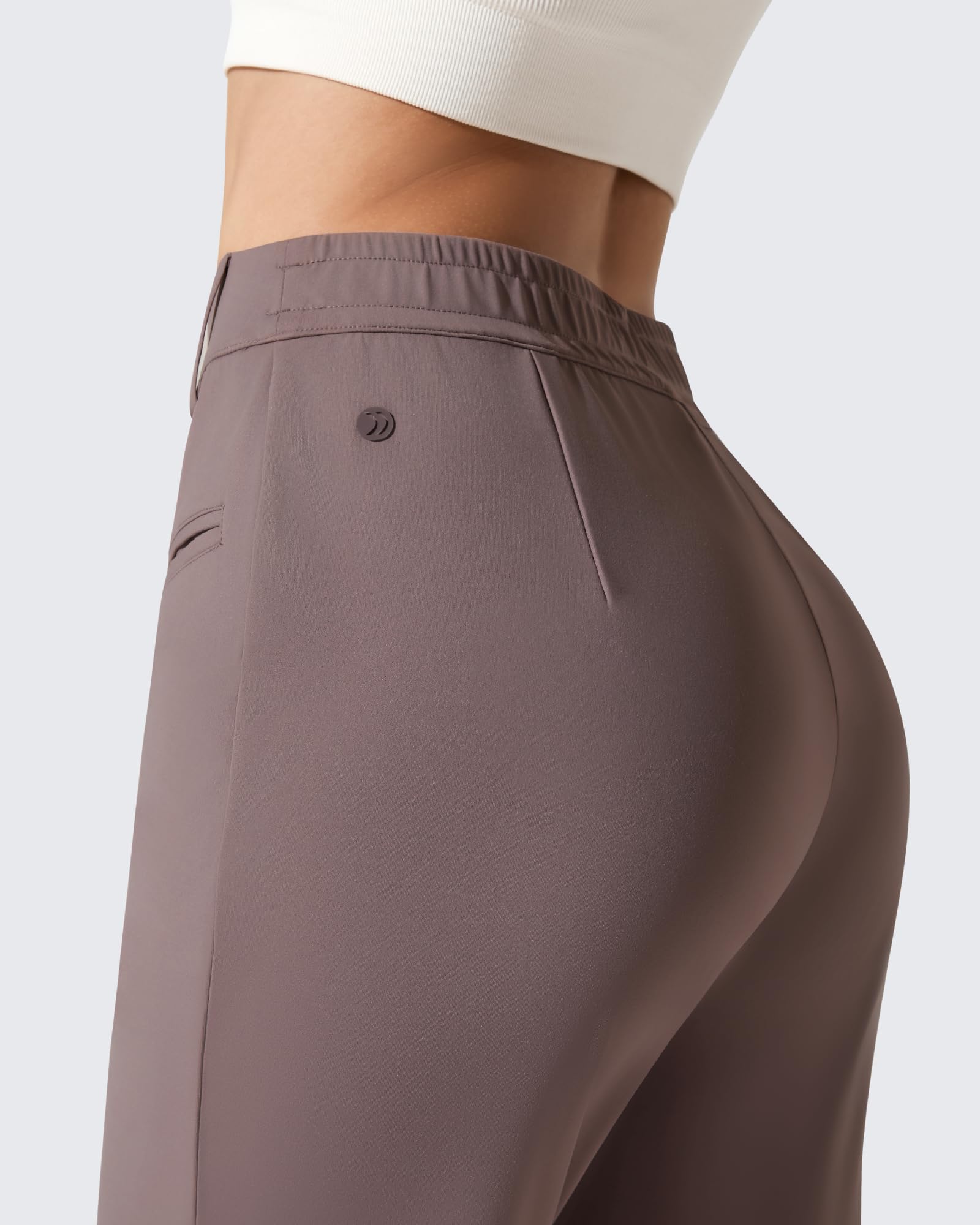 G4Free - ShiftReady Slit Pockets Elastic Waist Straight Leg Work Pants -GF25D541AF-XS-GF25D542AF-XS-GF25D543AF-XS-GF25D541AA-S-GF25D542AA-S