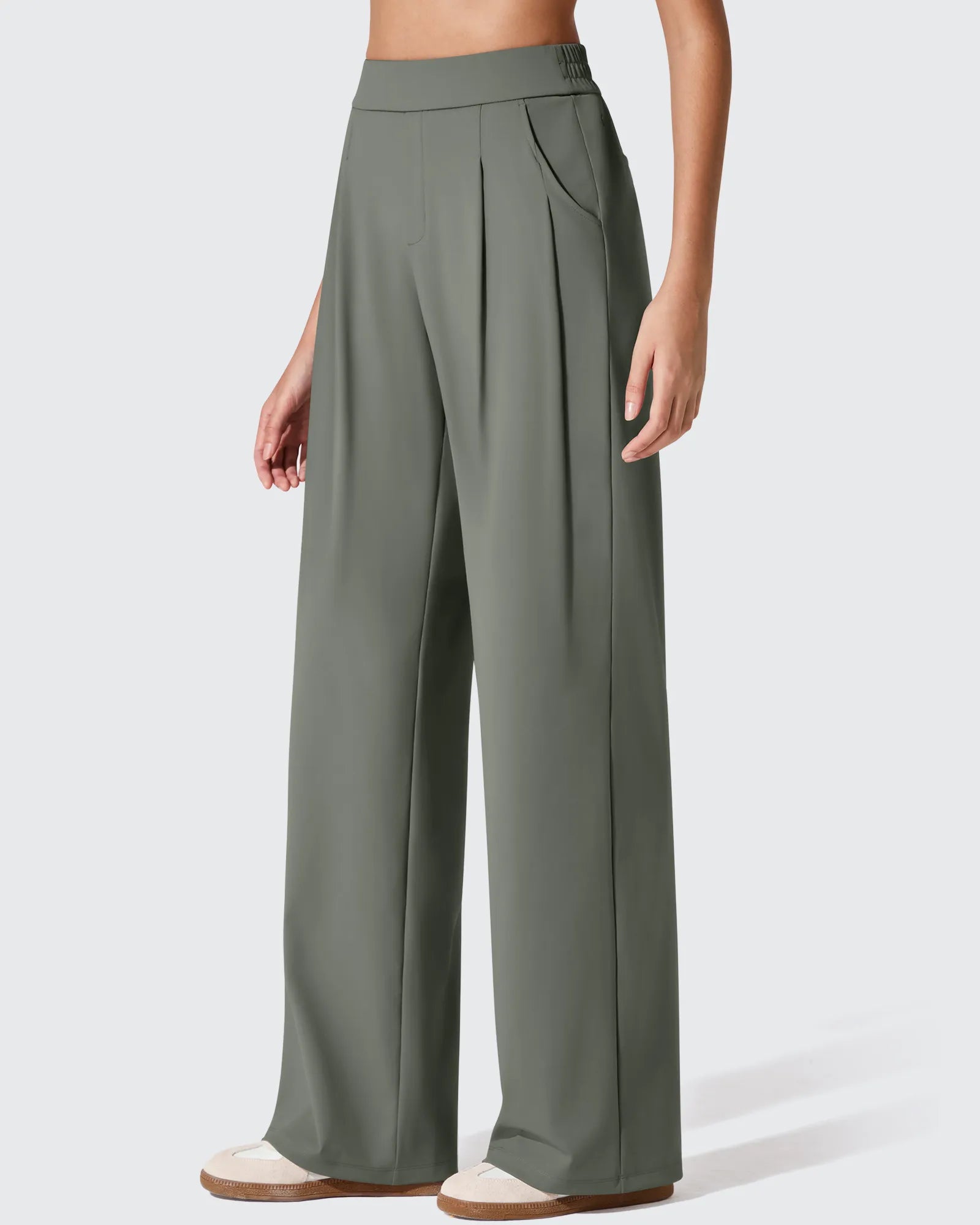 G4Free - ShiftReady Two Front Pleated Wide Leg Dress Pants -GF25J677AF-XS