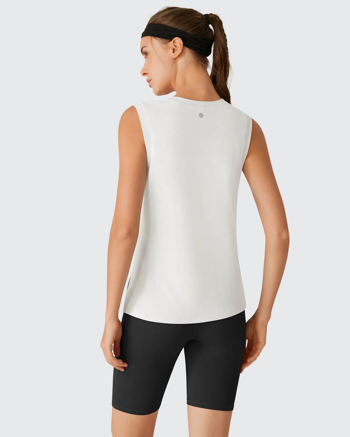 G4Free - Side Slits Loose Fit High Neck Athletic Tanks -GF26L858D016F-XS-GF26L858D016A-S-GF26L858D016B-M-GF26L858D016C-L-GF26L858D016D-XL