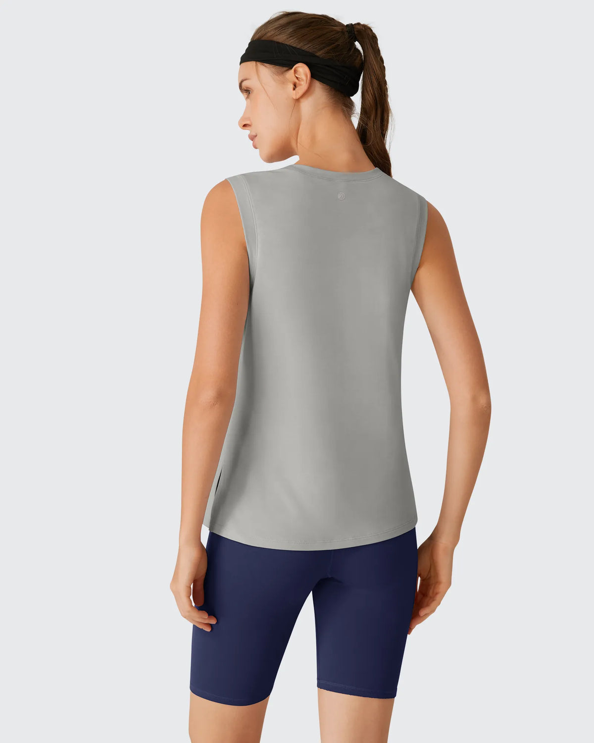 G4Free - Side Slits Loose Fit High Neck Athletic Tanks -GF26L858D016F-XS-GF26L858D016A-S-GF26L858D016B-M-GF26L858D016C-L-GF26L858D016D-XL