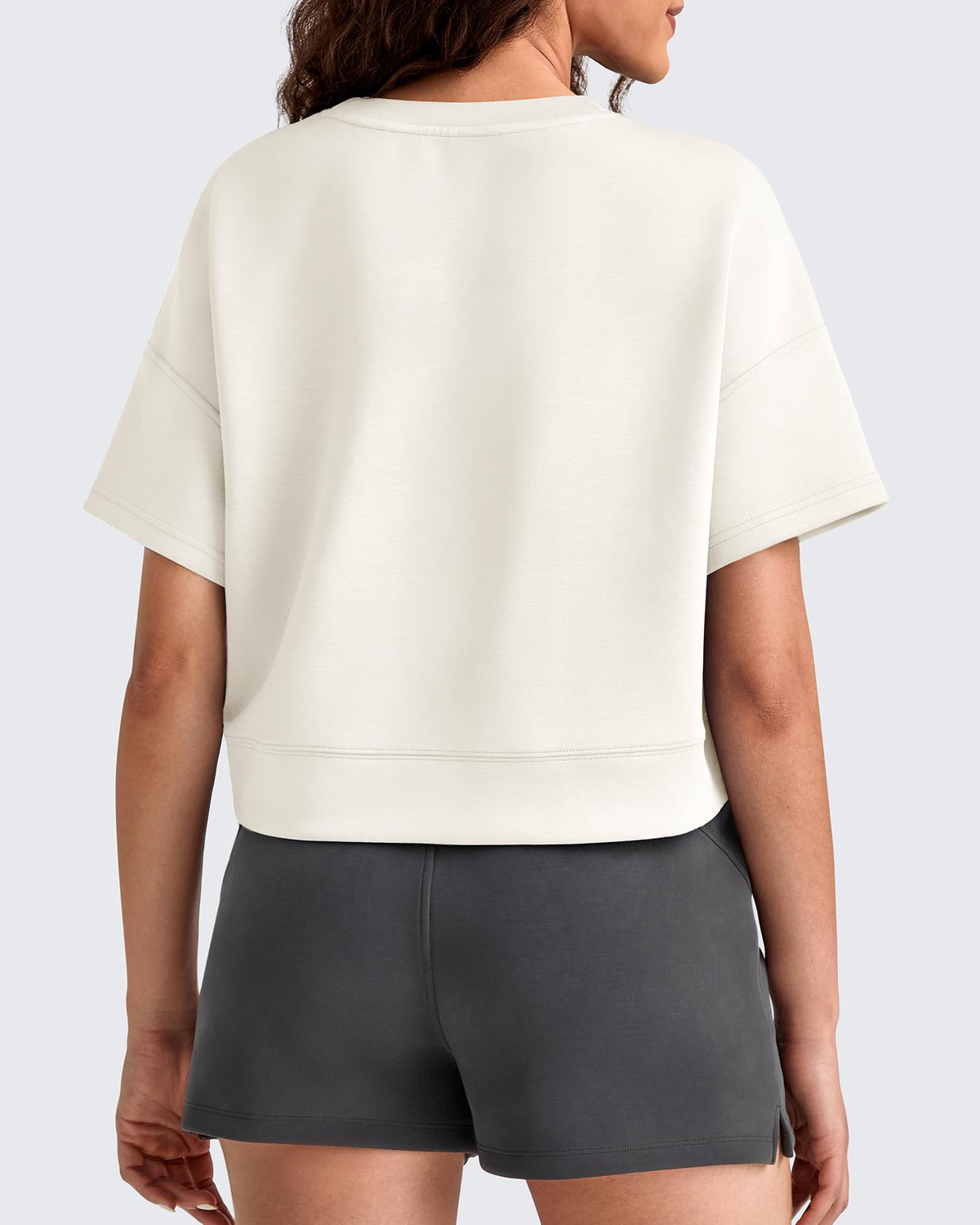 G4Free - Smoofit Crew Neck Boxy Drop Shoulder Short Sleeve -GF25K490AA-S-GF25K490AB-M-GF25K490AC-L-GF25K490AD-XL-GF25K490AE-XXL