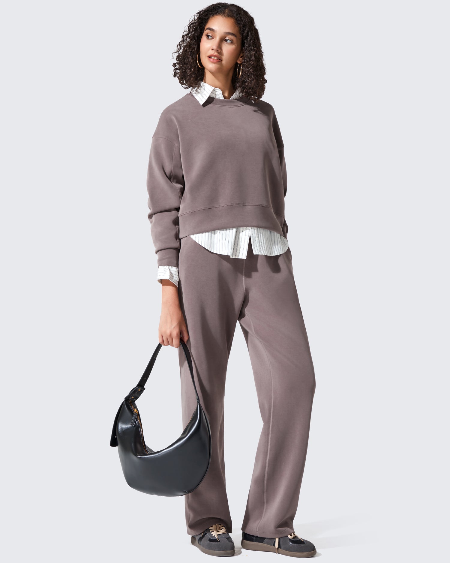 G4Free - Smoofit Crewneck Pullover Loose Sweatshirts -GF25F431AF-XS-GF25F431AA-S-GF25F431AB-M-GF25F431AC-L-GF25F431AD-XL