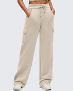 G4Free - Smoofit Drawstring Wide Leg Pockets Cargo Sweatpants -GF25J532AF-XS-GF25J533AF-XS-GF25J534AF-XS-GF25J532AA-S-GF25J533AA-S