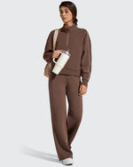 G4Free - Smoofit Elastic Drawstring Fleece Lined Wide Leg Sweatpants -GF25J723AA-S-GF25J724AA-S-GF25J725AA-S-GF25J723AB-M-GF25J724AB-M