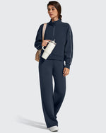 G4Free - Smoofit Elastic Drawstring Fleece Lined Wide Leg Sweatpants -GF25J723AA-S-GF25J724AA-S-GF25J725AA-S-GF25J723AB-M-GF25J724AB-M