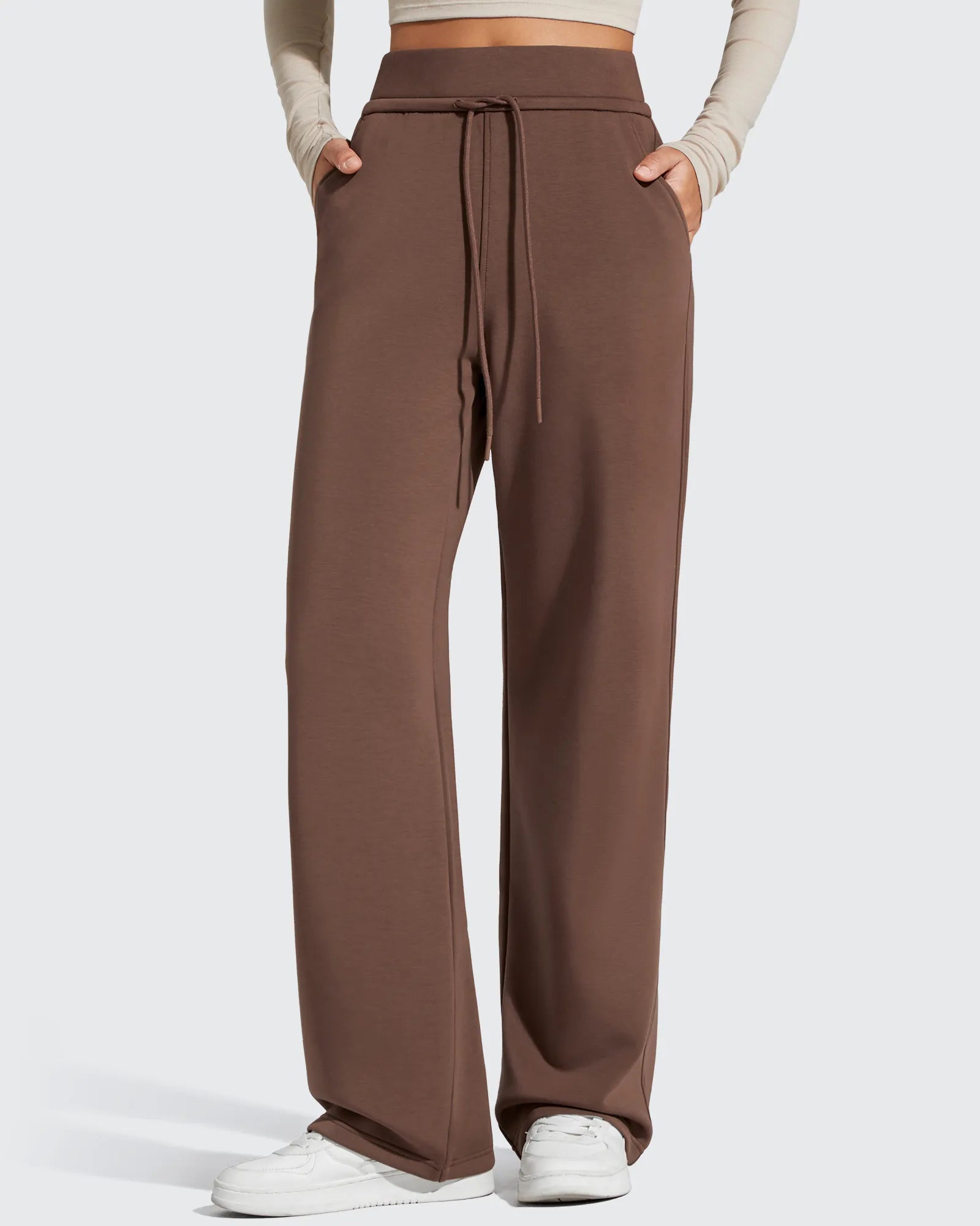 G4Free - Smoofit Elastic Drawstring Fleece Lined Wide Leg Sweatpants -GF25J723AA-S-GF25J724AA-S-GF25J725AA-S-GF25J723AB-M-GF25J724AB-M