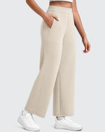 G4Free - Smoofit Elastic Waist Wide Leg Ankle Sweatpants -GF25J524AA-S