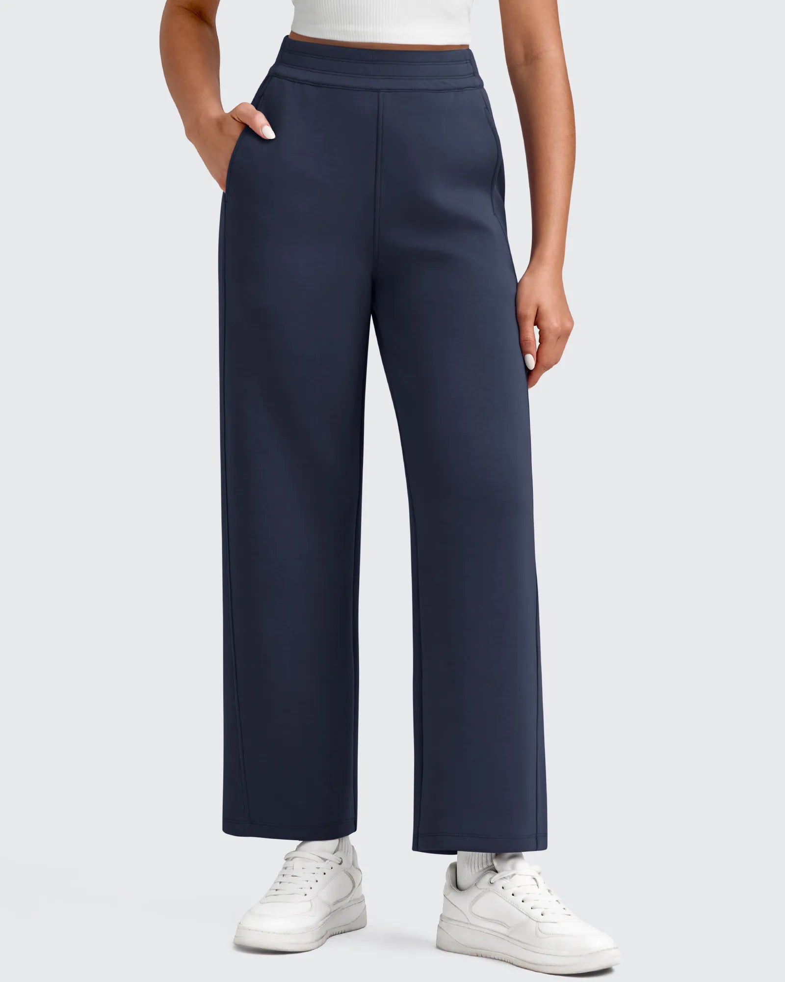 G4Free - Smoofit Elastic Waist Wide Leg Ankle Sweatpants -GF25J524AA-S-GF25J525AA-S-GF25J526AA-S-GF25J524AB-M-GF25J525AB-M