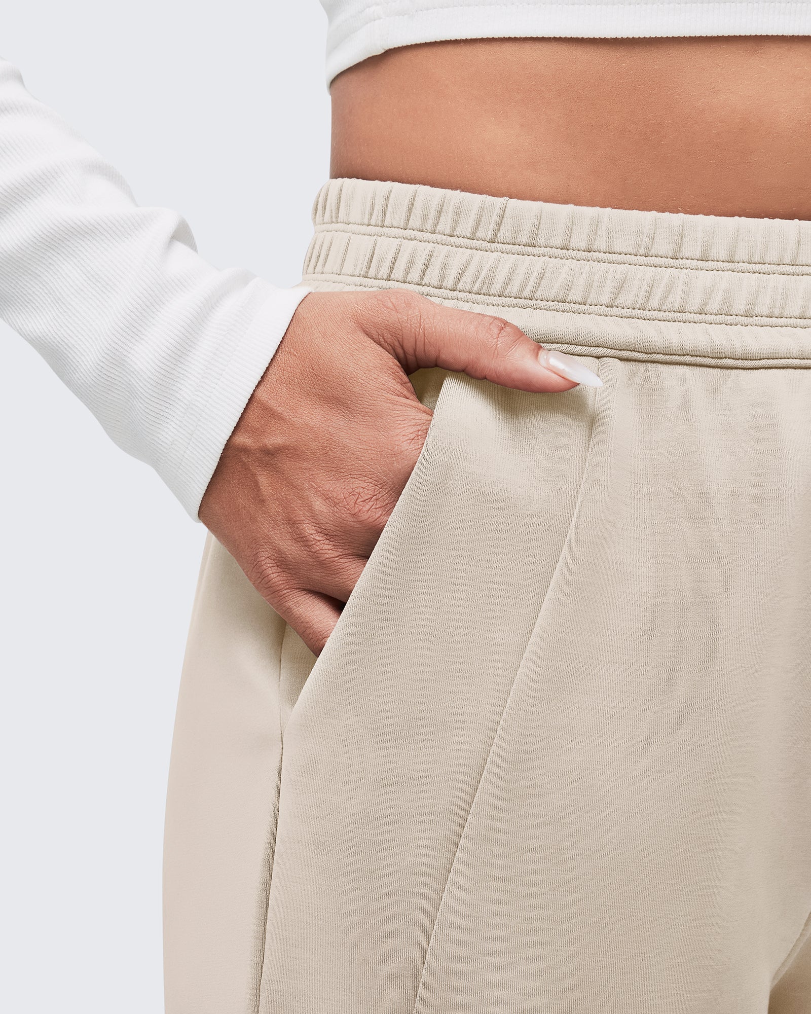 G4Free - Smoofit Elastic-Waist Wide Leg Sweatpants Regular -GF25J510AA-S
