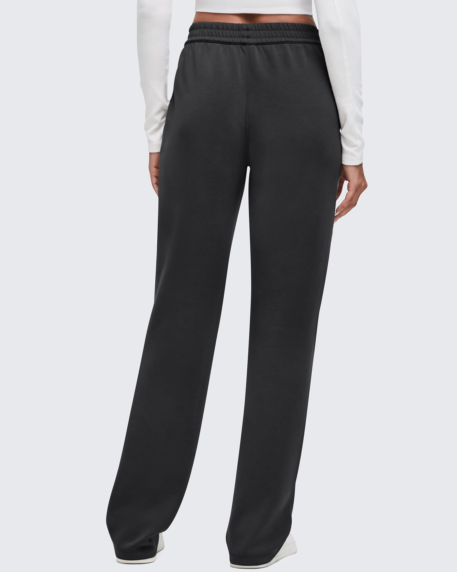 G4Free - Smoofit Elastic-Waist Wide Leg Sweatpants Petite -GF25J509AA-S