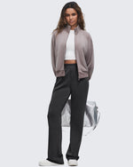G4Free - Smoofit Elastic-Waist Wide Leg Sweatpants Petite -GF25J509AA-S