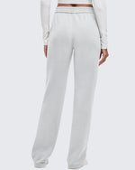 G4Free - Smoofit Elastic-Waist Wide Leg Sweatpants Petite -GF25J509AA-S