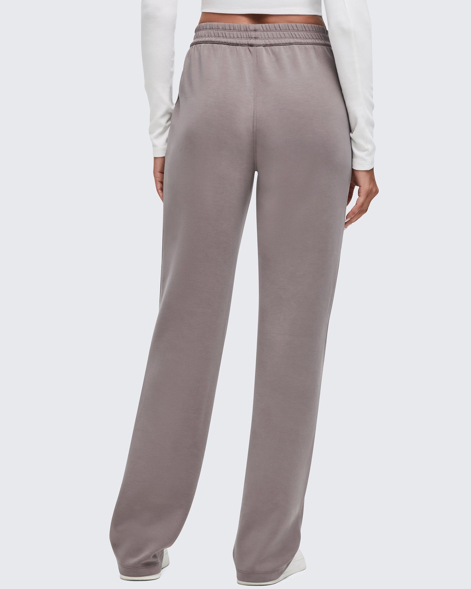 G4Free - Smoofit Elastic-Waist Wide Leg Sweatpants Petite -GF25J509AA-S