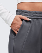 G4Free - Smoofit Elastic-Waist Wide Leg Sweatpants Petite -GF25J509AA-S