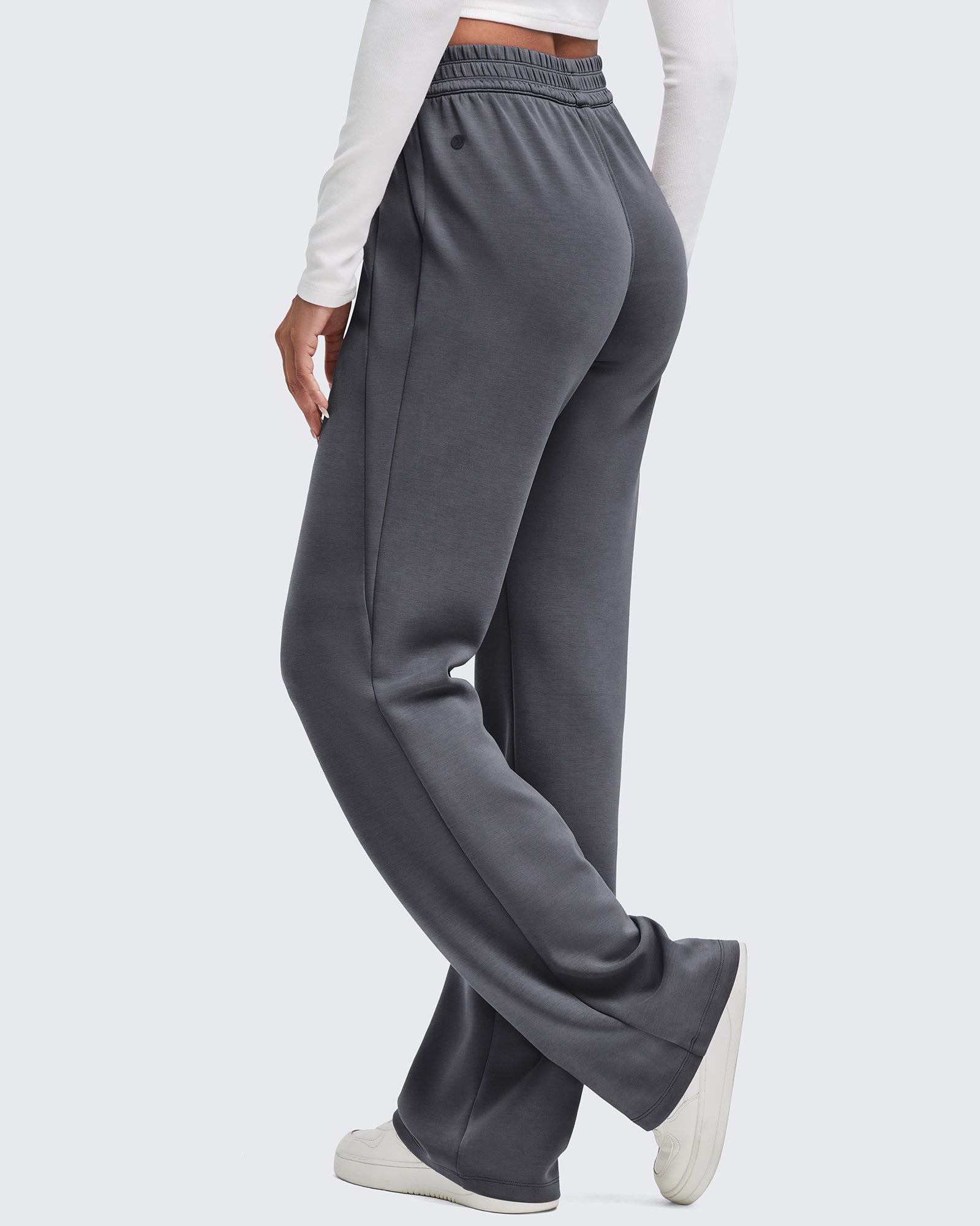 G4Free - Smoofit Elastic-Waist Wide Leg Sweatpants Petite -GF25J509AA-S