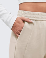 G4Free - Smoofit Elastic-Waist Wide Leg Sweatpants Petite -GF25J509AA-S