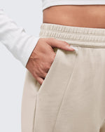 G4Free - Smoofit Elastic-Waist Wide Leg Sweatpants Petite -GF25J509AA-S