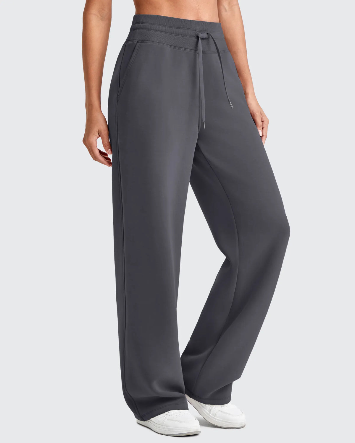 G4Free - Smoofit Elastic Waistband Drawstring Wide Leg Sweatpants -GF25J445AA-S