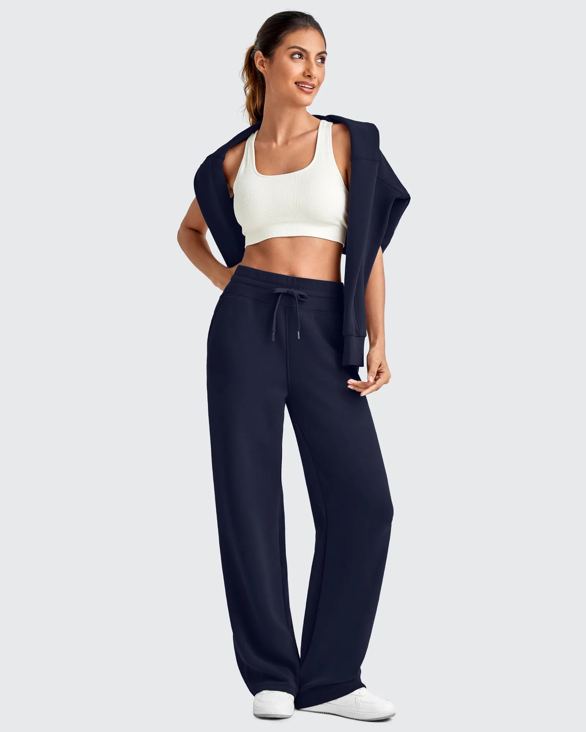 G4Free - Smoofit Elastic Waistband Drawstring Wide Leg Sweatpants -GF25J445AA-S-GF25J446AA-S-GF25J447AA-S-GF25J445AB-M-GF25J446AB-M