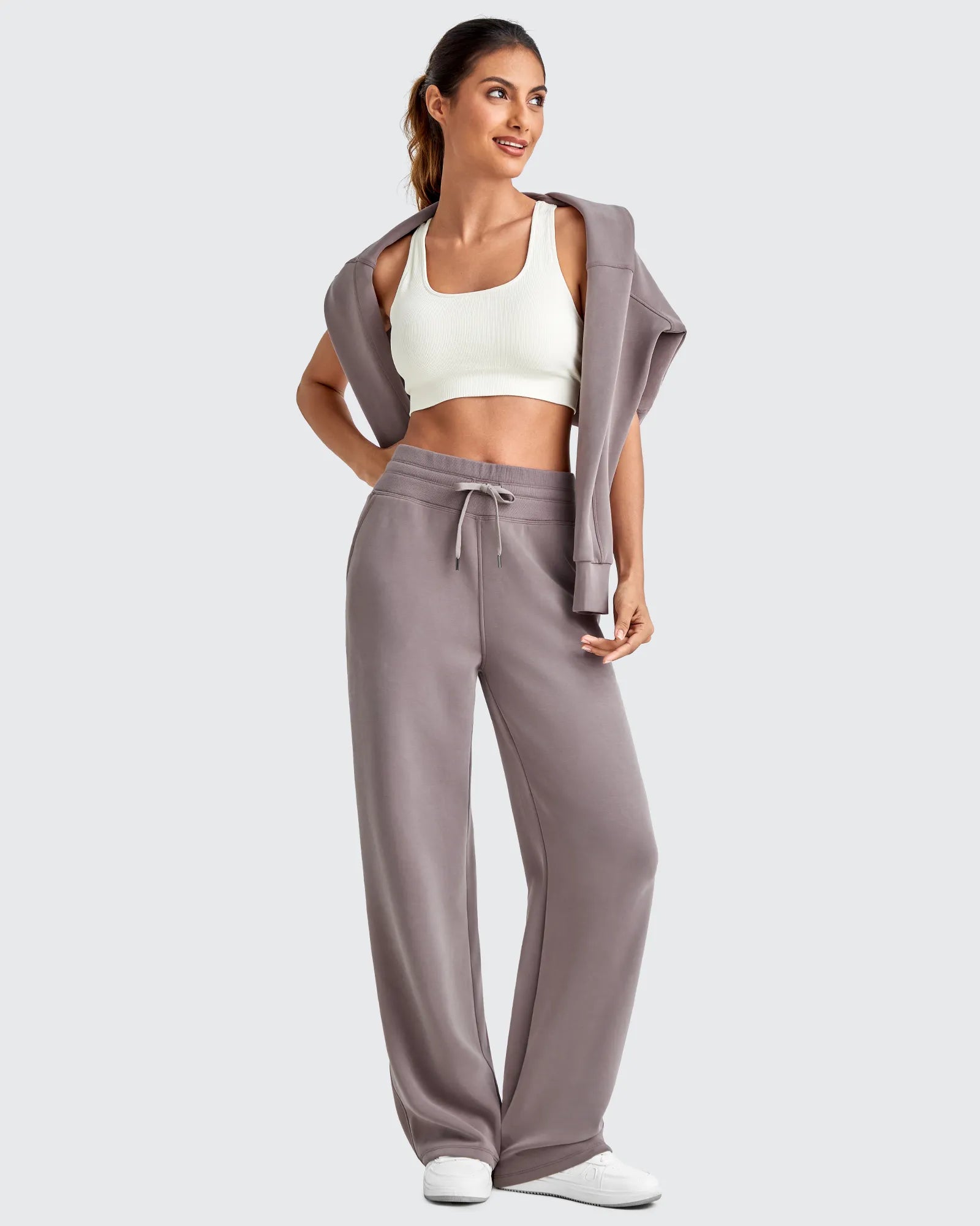 G4Free - Smoofit Elastic Waistband Drawstring Wide Leg Sweatpants -GF25J445AA-S-GF25J446AA-S-GF25J447AA-S-GF25J445AB-M-GF25J446AB-M