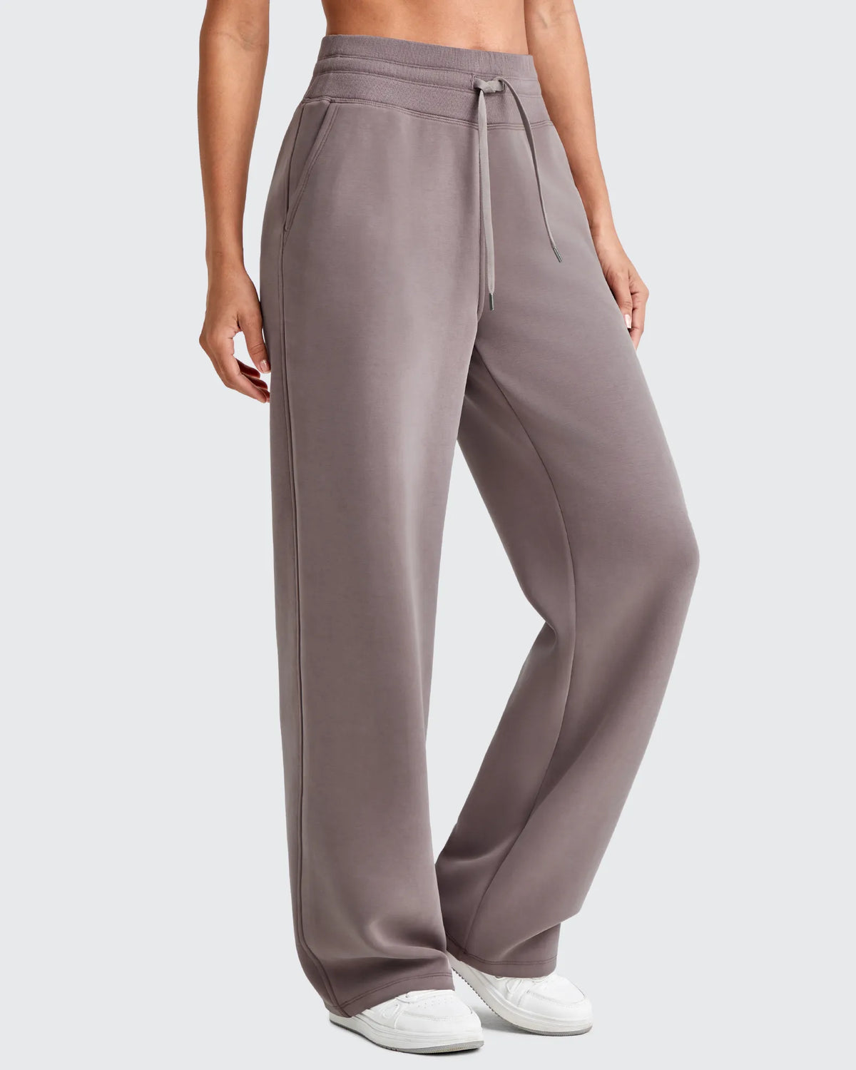 G4Free - Smoofit Elastic Waistband Drawstring Wide Leg Sweatpants -GF25J445FA-S