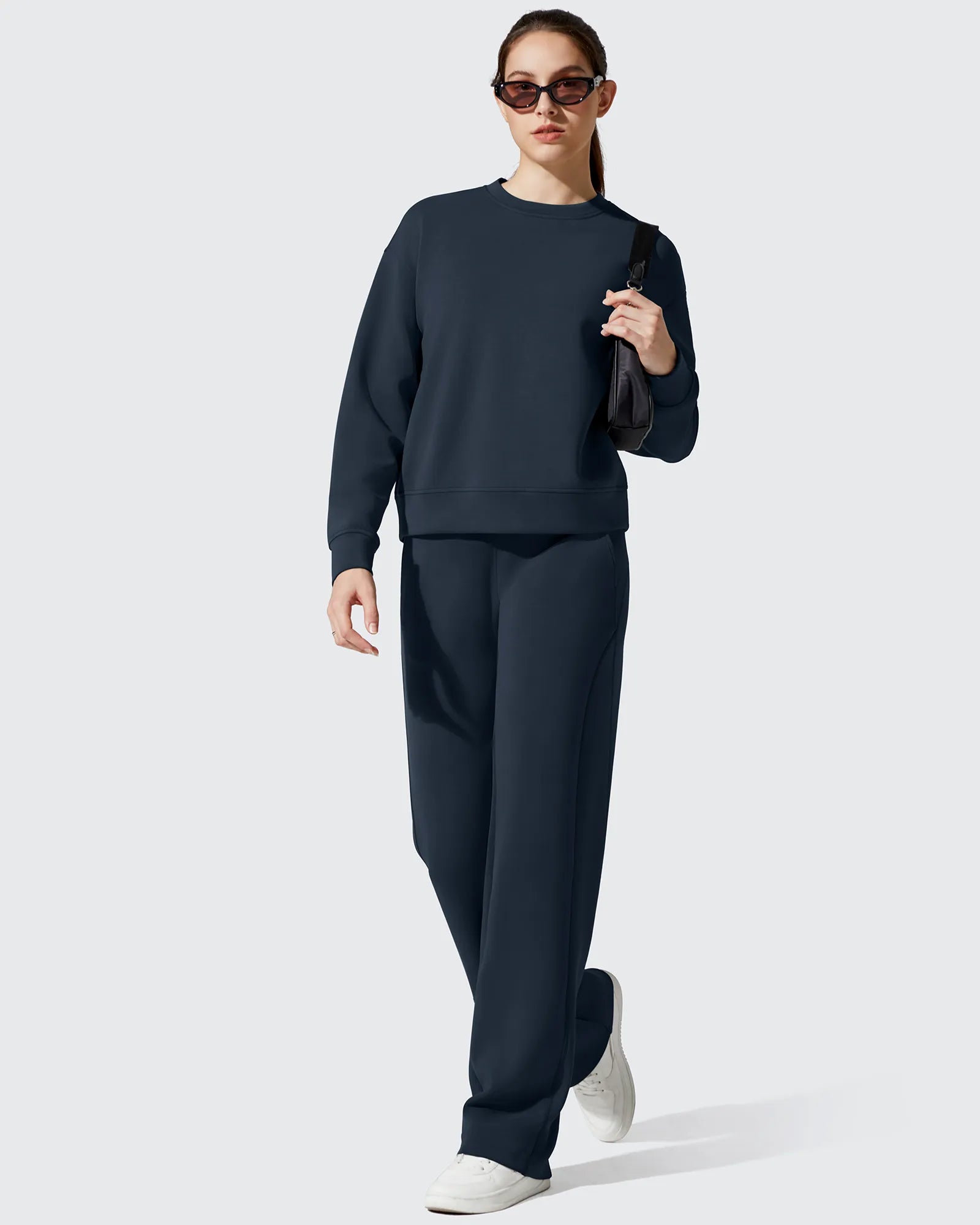 G4Free - Smoofit Fleece Crewneck Pullover Long Sleeve Hoodies -GF25F711AA-S-GF25F711AB-M-GF25F711AC-L-GF25F711AD-XL-GF25F711AE-XXL