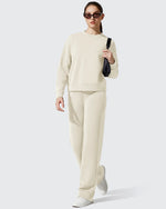 G4Free - Smoofit Fleece Crewneck Pullover Long Sleeve Hoodies -GF25F711AA-S-GF25F711AB-M-GF25F711AC-L-GF25F711AD-XL-GF25F711AE-XXL