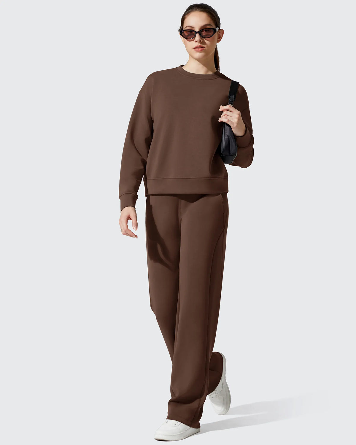 G4Free - Smoofit Fleece Crewneck Pullover Long Sleeve Hoodies -GF25F711AA-S-GF25F711AB-M-GF25F711AC-L-GF25F711AD-XL-GF25F711AE-XXL