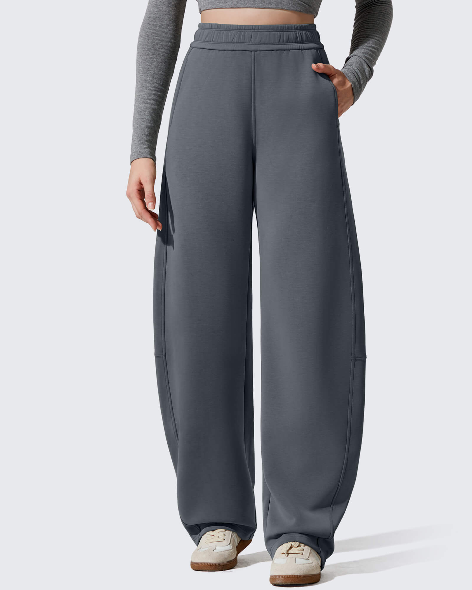 G4Free - Smoofit Fleece Lined Baggy Barrel Wide Leg Sweatpants -GF25J611AF-XS-GF25J612AF-XS-GF25J613AF-XS-GF25J611AA-S-GF25J612AA-S