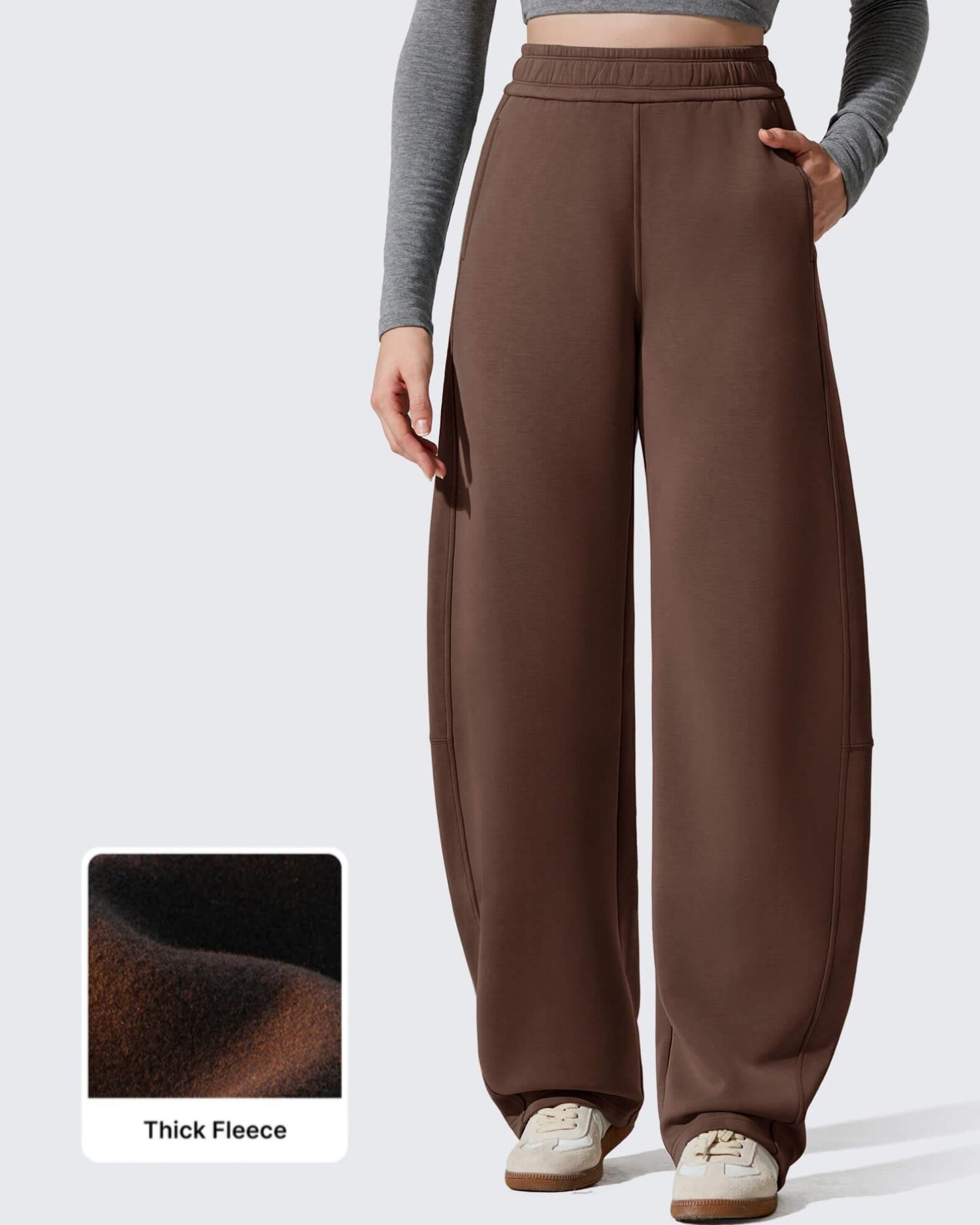 G4Free Activewear - Smoofit Fleece Lined Baggy Barrel Wide Leg Sweatpants -GF25J611AF-XS-GF25J612AF-XS-GF25J613AF-XS-GF25J611AA-S-GF25J612AA-S