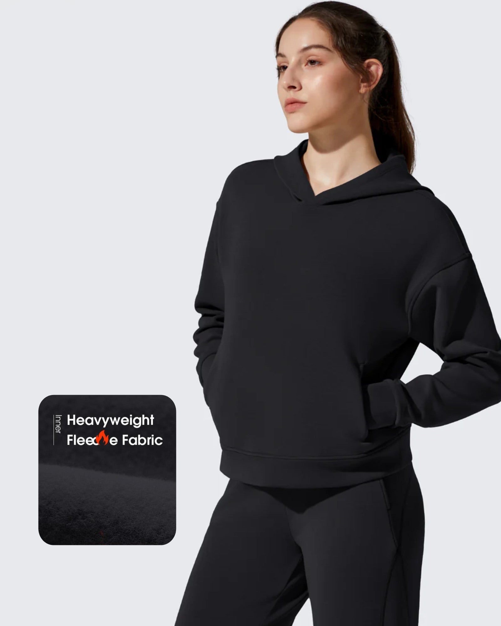 G4Free - Smoofit Fleece Long Sleeve Pullover Hoodies -GF25F722AF-XS-GF25F722AA-S-GF25F722AB-M-GF25F722AC-L-GF25F722AD-XL