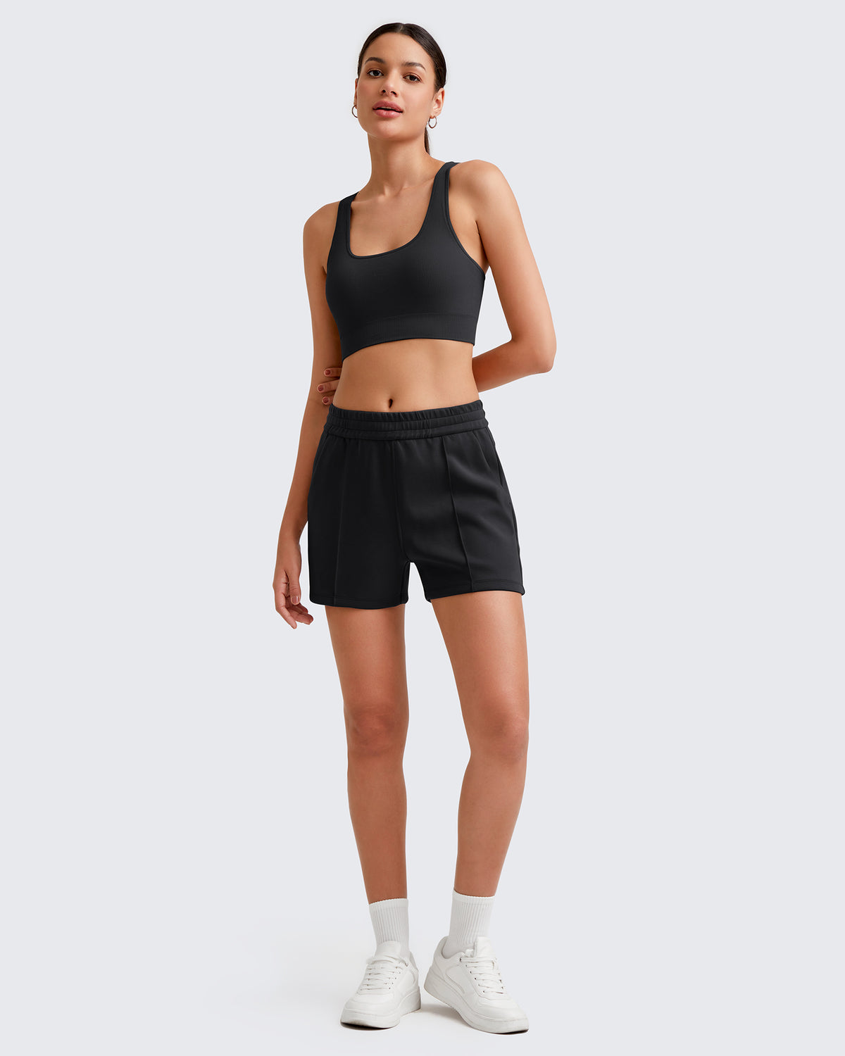 G4Free - Smoofit Front Pleats Elasticity Sweat Shorts -GF25E319AA-S-GF25E319AB-M-GF25E319AC-L-GF25E319AD-XL-GF25E319AE-XXL