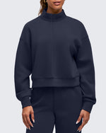 G4Free - Smoofit Half-Zip Mock Neck Long Sleeve Sweatshirts -GF25F519AA-S-GF25F519AB-M-GF25F519AC-L-GF25F519AD-XL-GF25F519AE-XXL